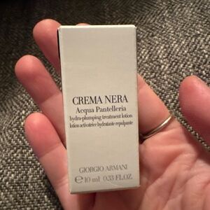 Giorgio Armani Crema Nera Acqua Pantelleria - plumping lotion new sz .33oz